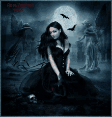 Gif animé gothique sorcière